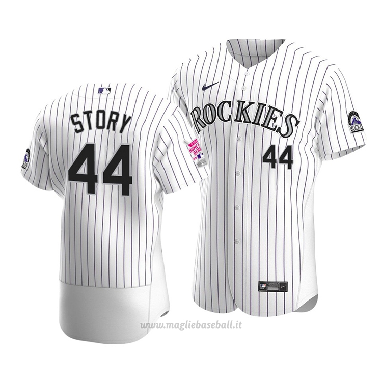 Maglia Baseball Uomo Colorado Rockies Trevor Story Home Run Derby 2021 All Star Bianco